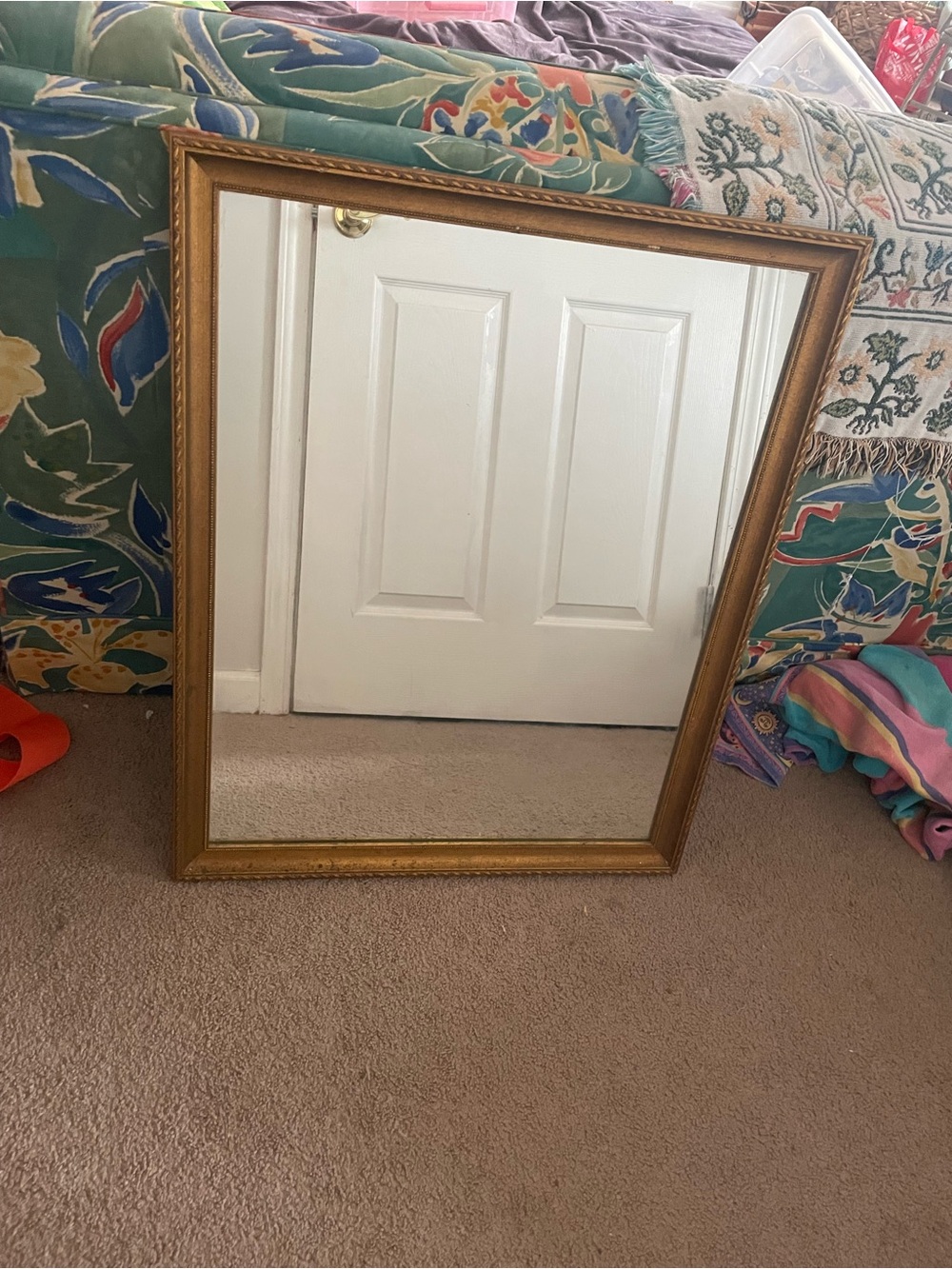 Classic Gold Frame Wall Mirror - Gold